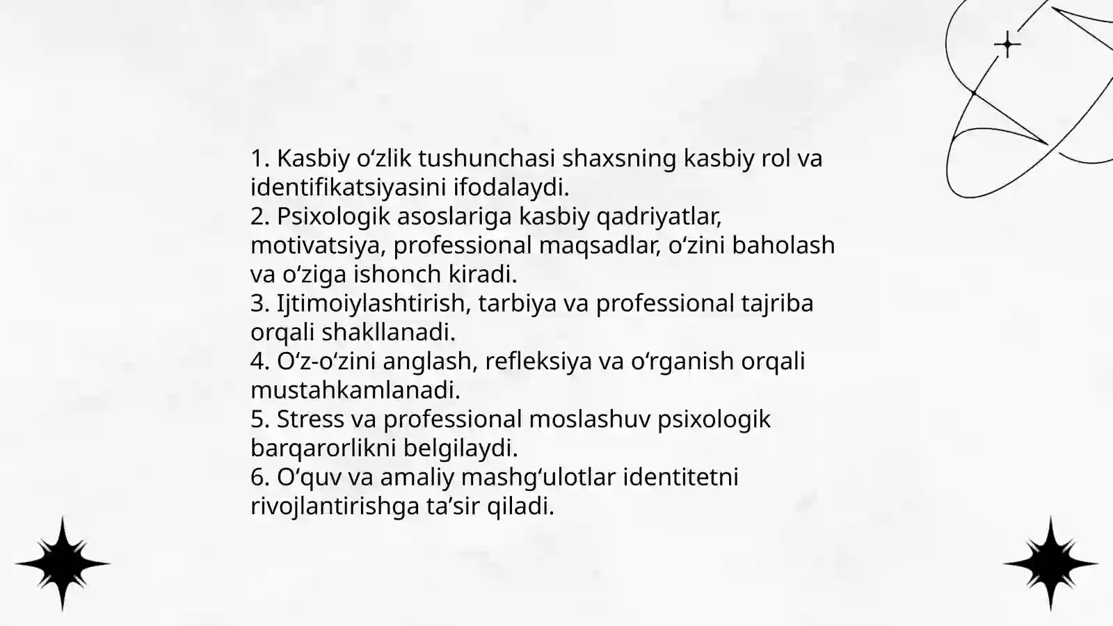 Kasbiy oʻzlikni anglashning psixologik xususiyatlari 3