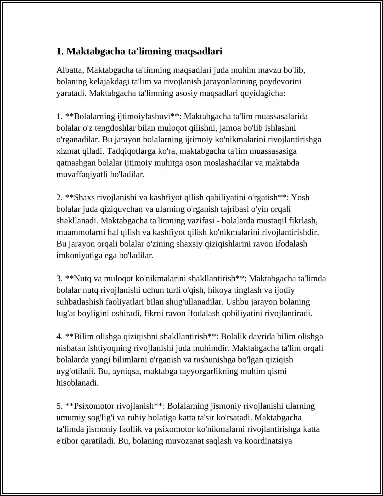 MAKTABGACHA TAʼLIM TARBIYANING DAVLAT STANDARTLARI 2024-2025-o'quv yili 3