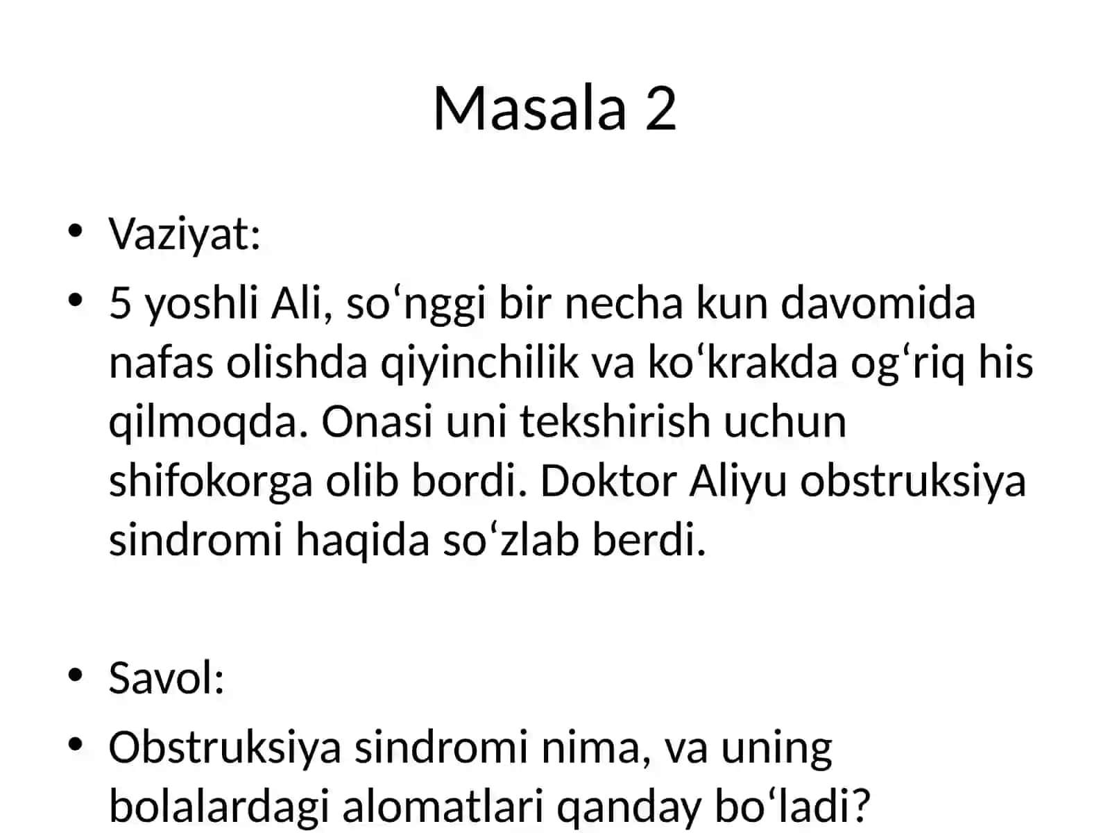 Bolalarda Obstruksiya Sindromi 3
