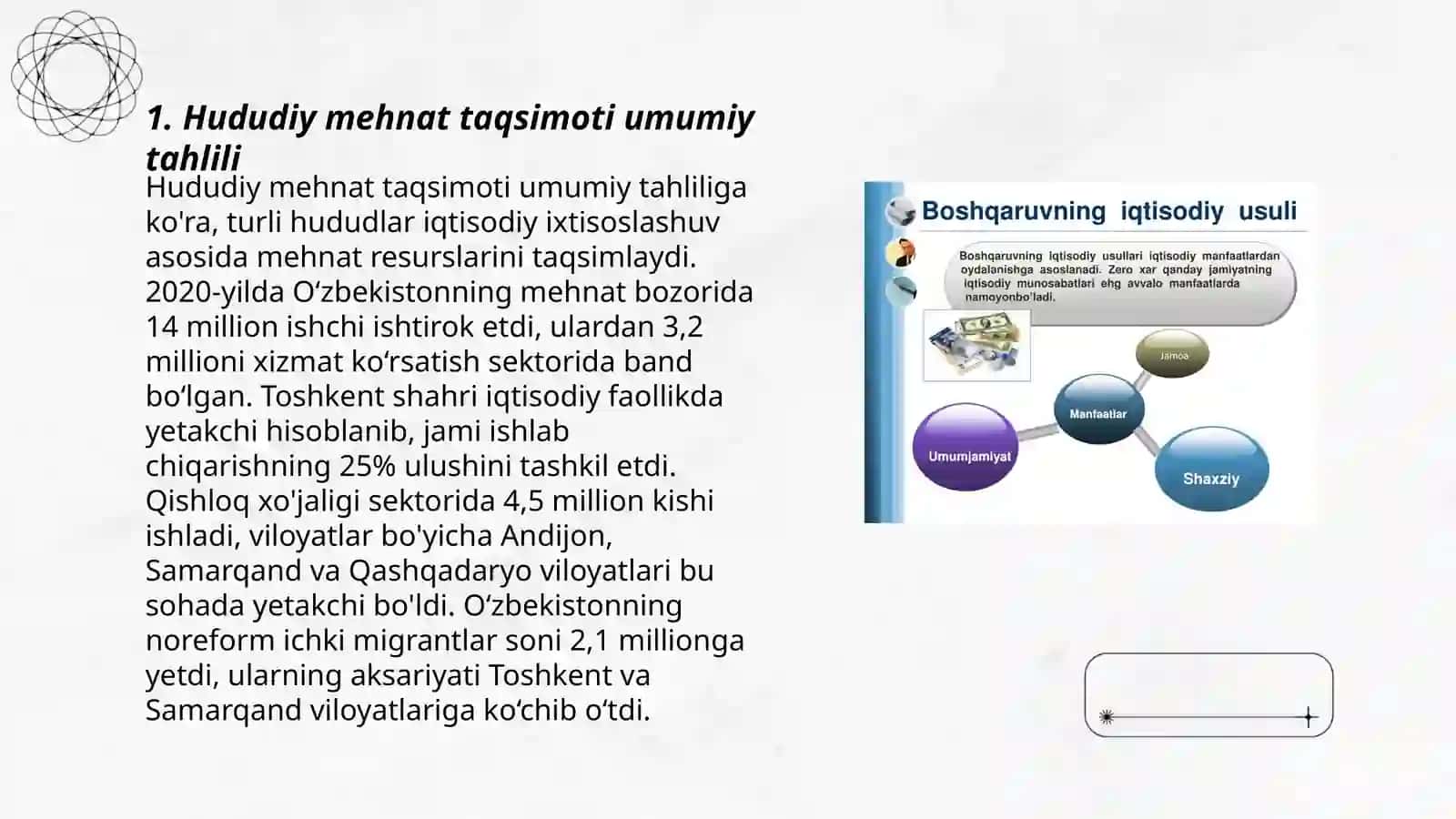 Hududiy mehnat taqsimoti va iqtisodiy rayonlar tasnifi 3