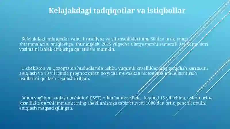 Oʻta xavfli yuqumli kasallik qoʻzgʻatuvchilari: kuydirgi oʻlat brusellez va alaykum 3