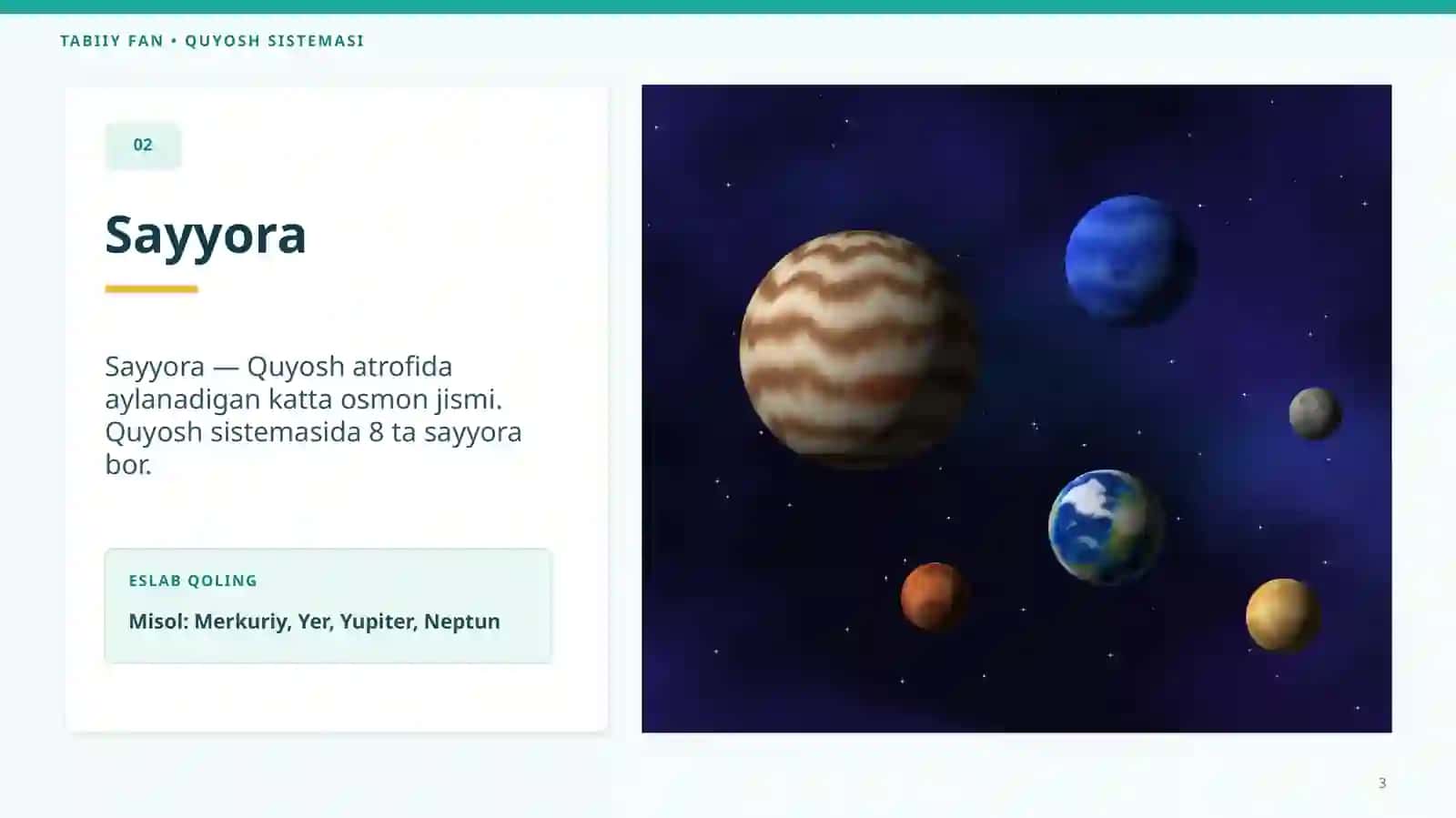 Quyosh sistemasi 3