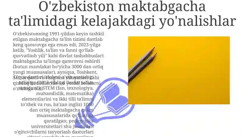 O'zbekistondagi maktabgacha ta'limning vujudga kelishi va taraqqiyot bosqichlari 3