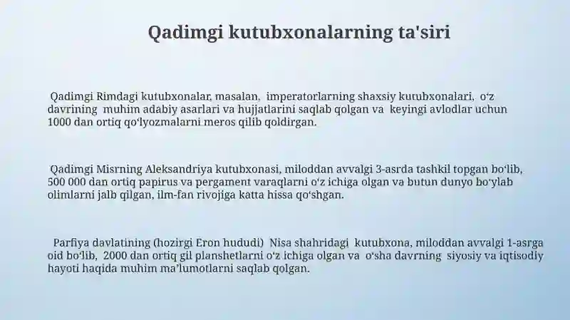Antik davr kutubxonalari 3