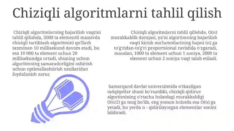 Chiziqli Algoritmlar 3