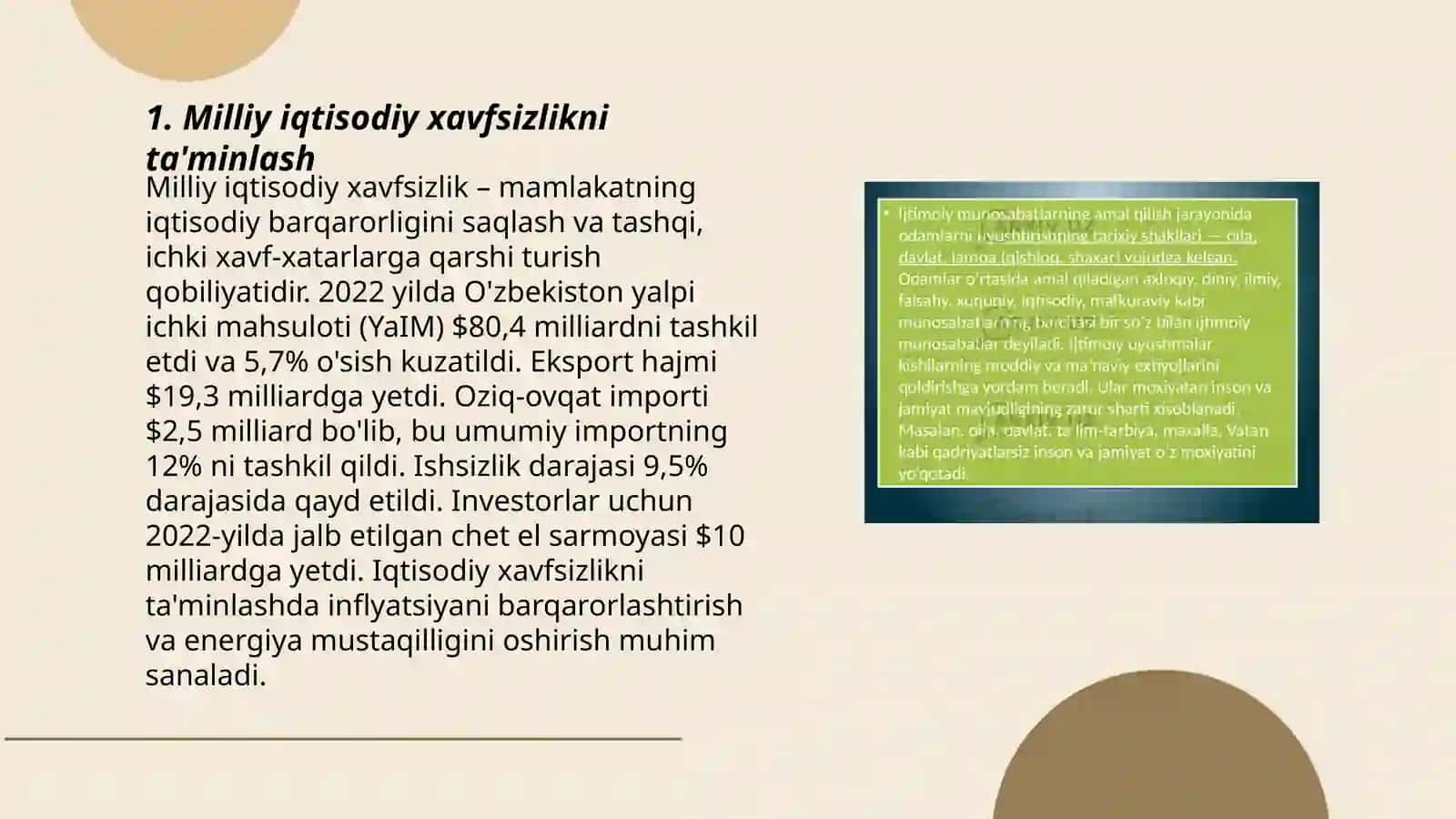 Iqtisodiy xavfsizlikning namoyon bo'lish shakllari 3