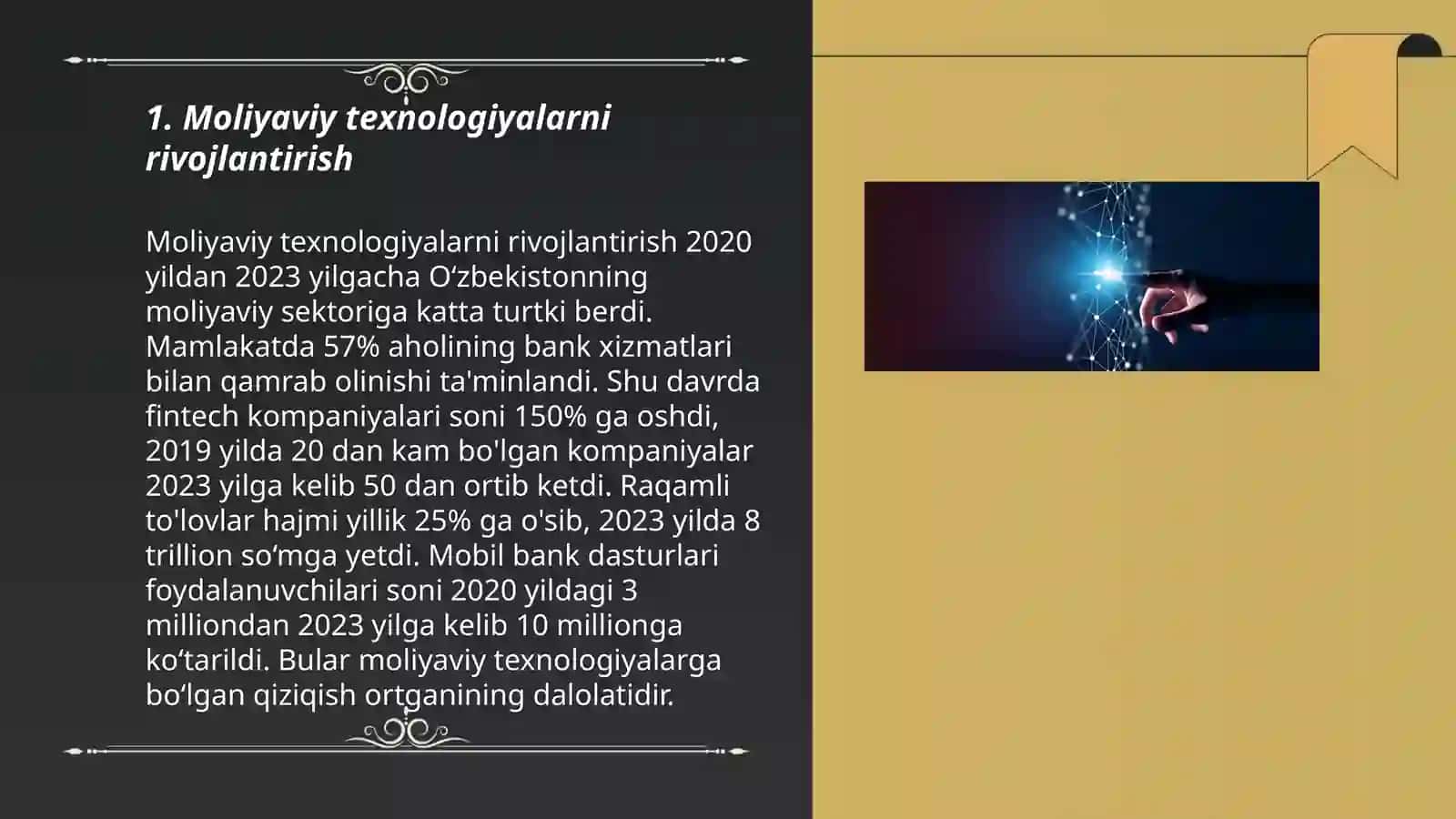 Moliyaviy texnologiyalarni rivojlantirish 3