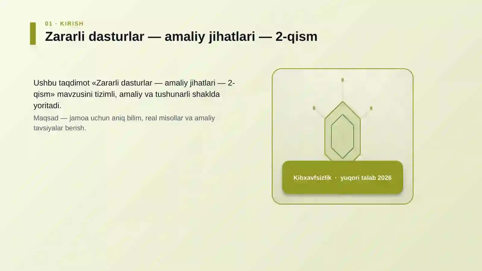 Zararli dasturlar — amaliy jihatlari — 2-qism 3