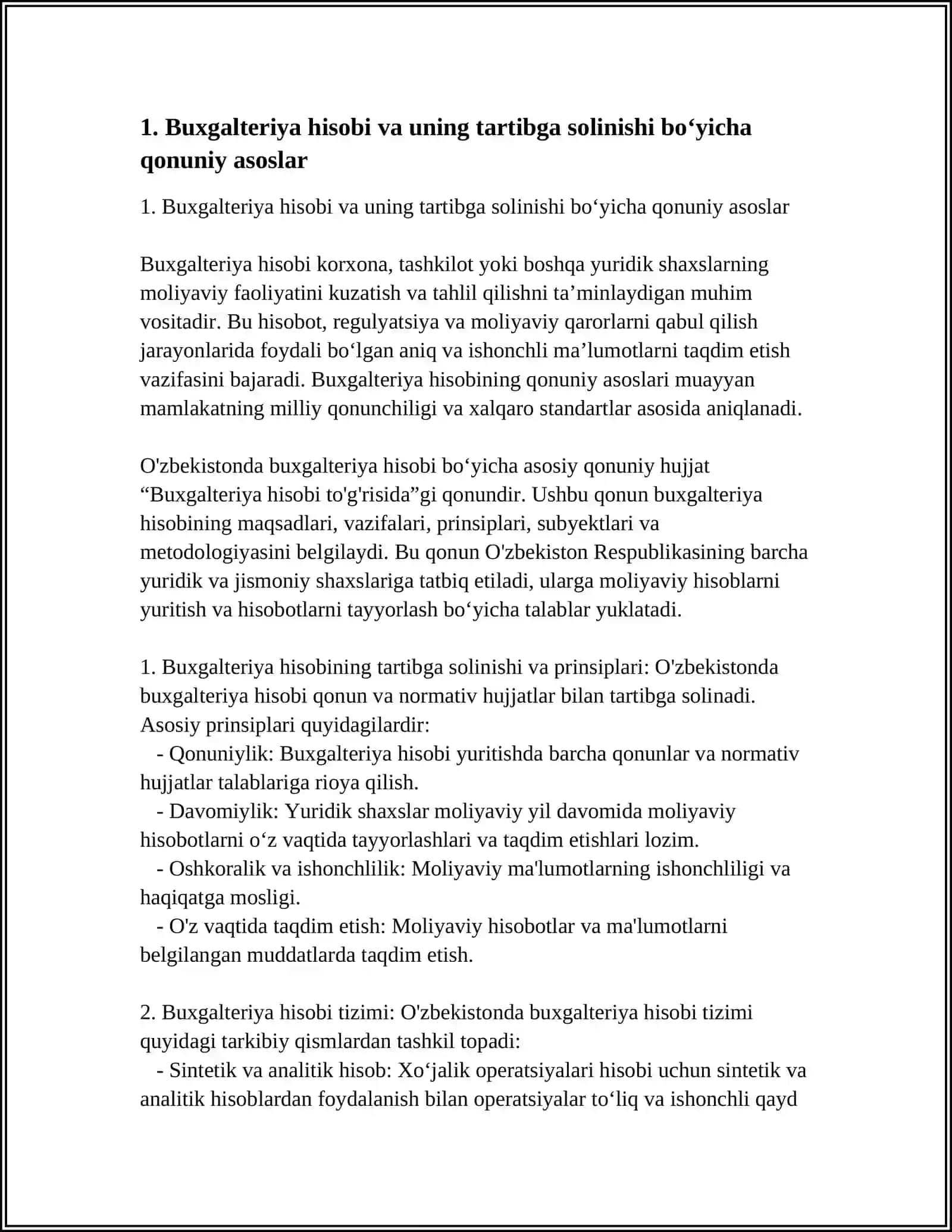 BUXGALTERIYA HISOBINING TARTIBGA SOLINISHI 3