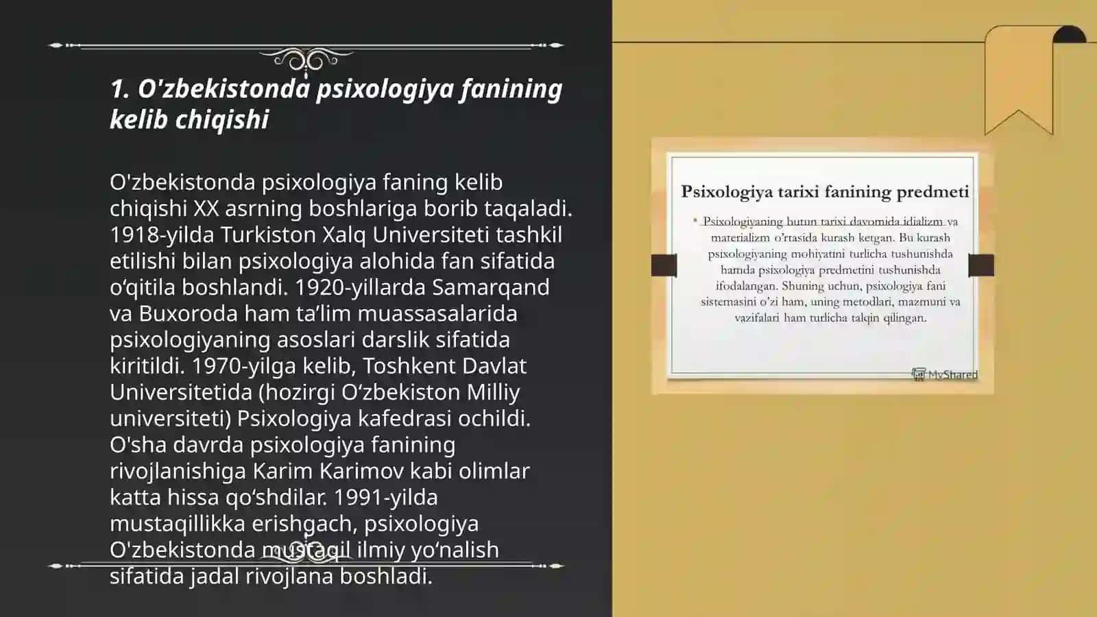 O'zbekistonda psixologiya faninig rivojlanish tarixi 3
