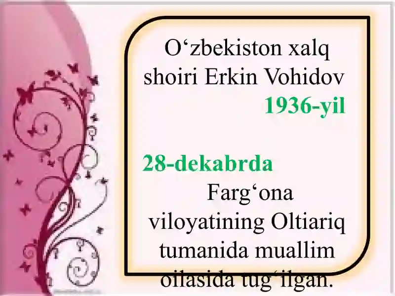 Erkin Vohidov 3