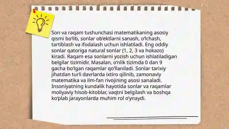 Elementar matematik tasavvurlarni rivojlantirishga oid ishlarni rejalashtirish 3