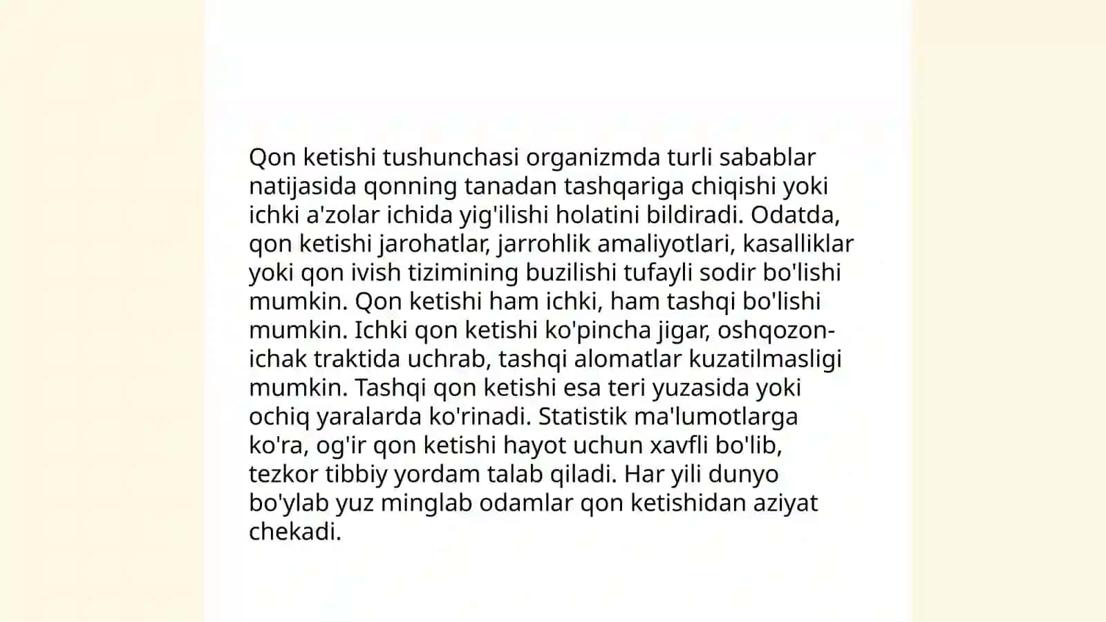 Qon ketishi tushunchasi turlari,sabablari belgilari.Qon ketishi sindromi 3