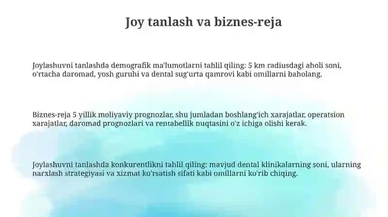 Stomatologik kabineti tashkil etish asoslari 3