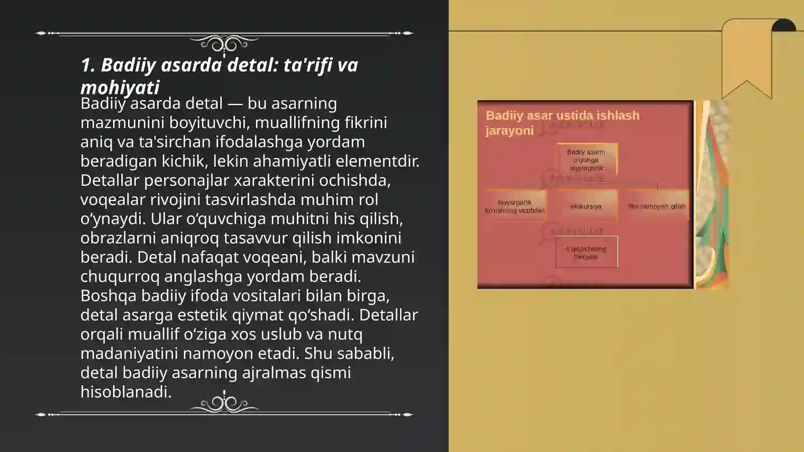Badiiy asarda detal 3