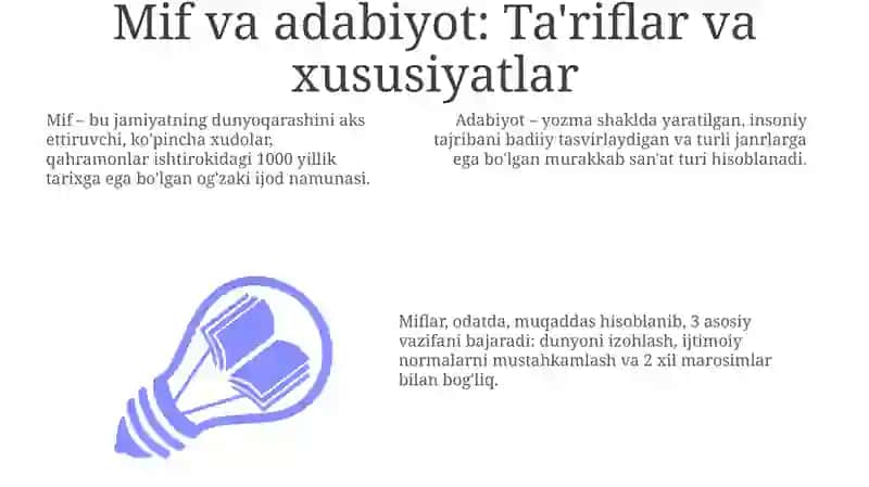 Mif va Adabiyot 3