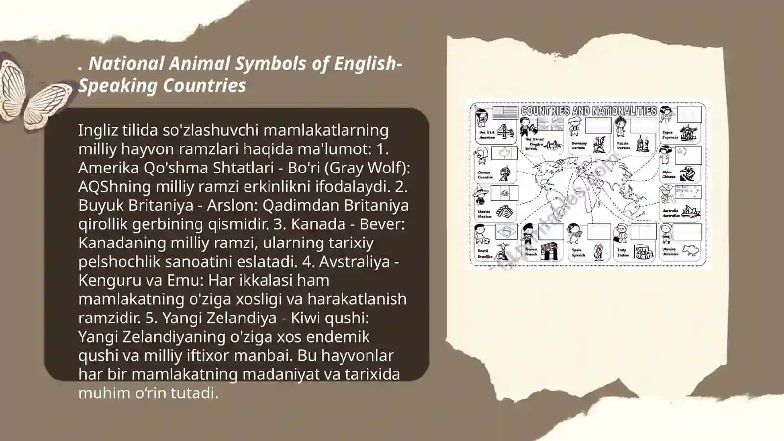 National symbols of English speaking countries 3