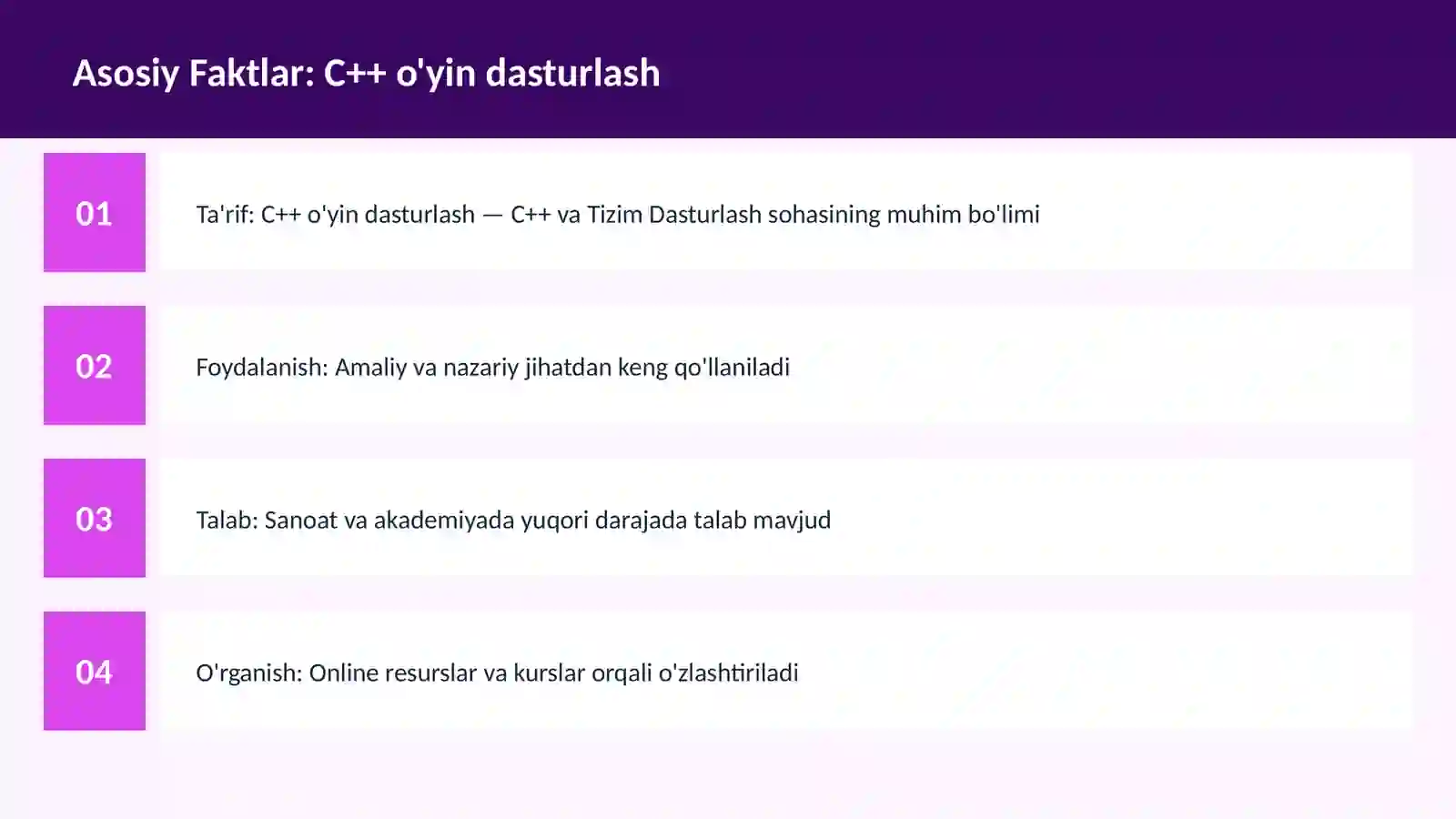 C++ VA TIZIM DASTURLASH 3