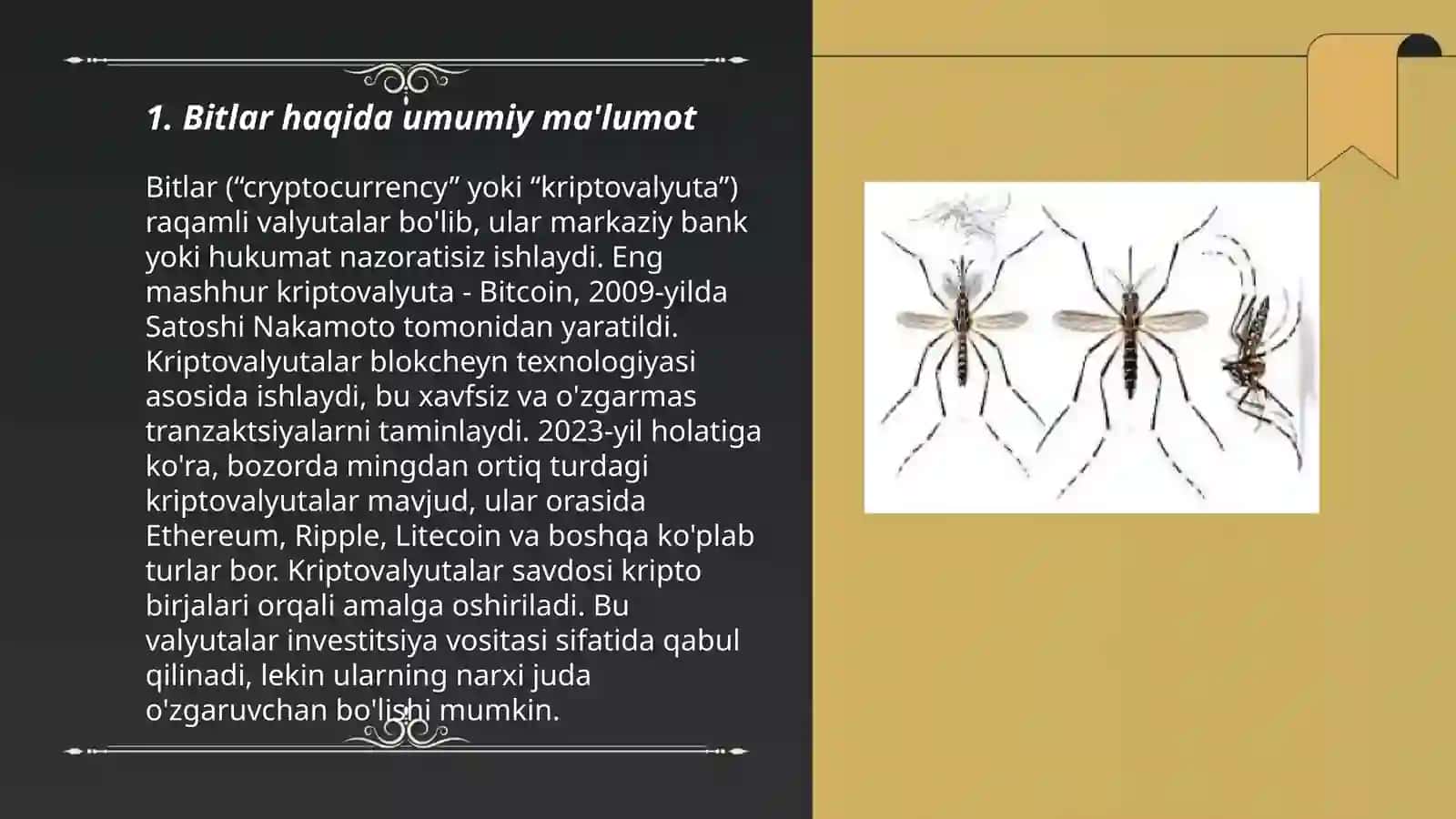 Parazitlar-hasharotlar:bit,burga,qandala,suvaraklar,pashshalar,chivinlar,iskabtoparlar 3