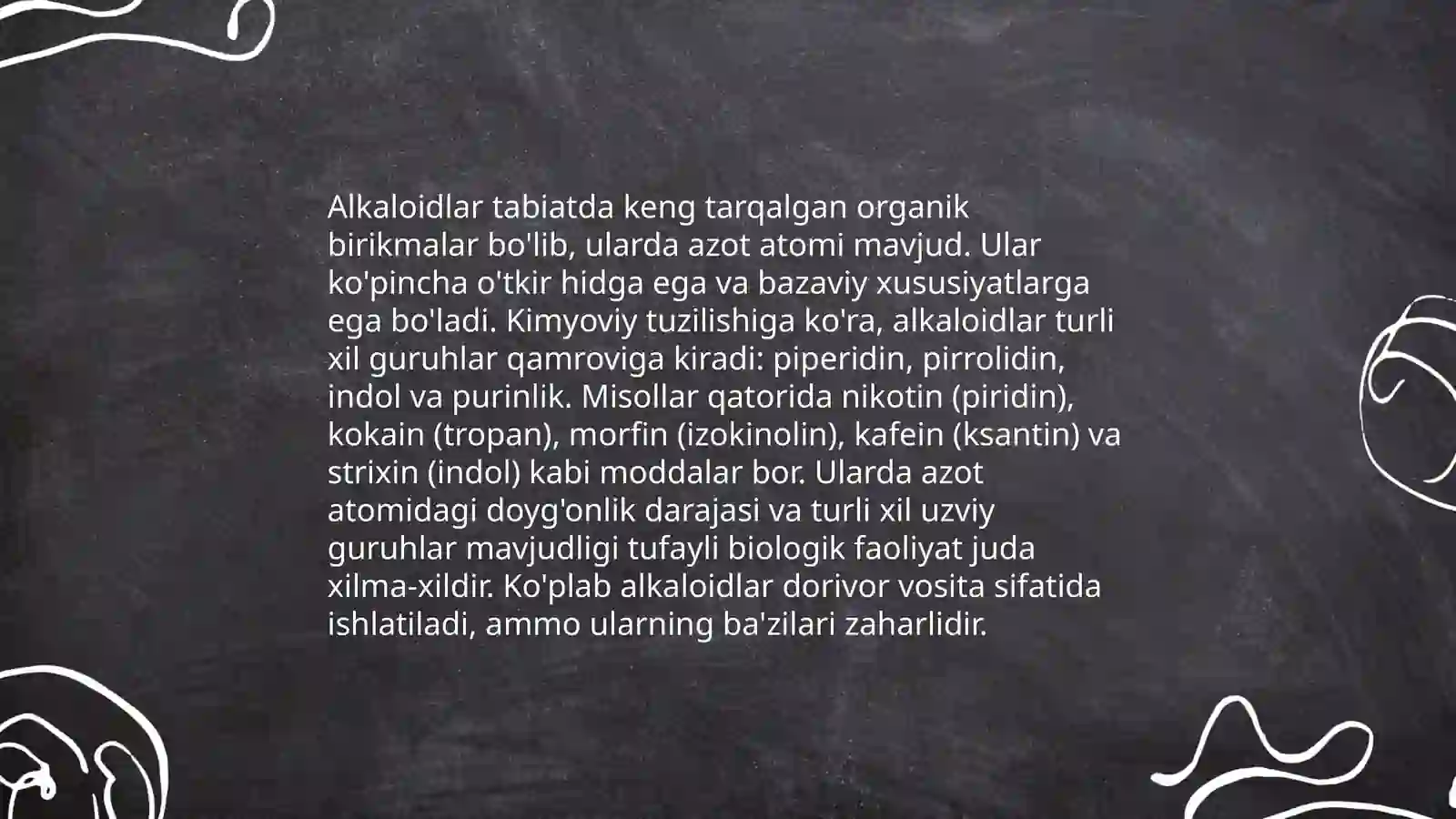Alkaloidlar va glikozidlar 3