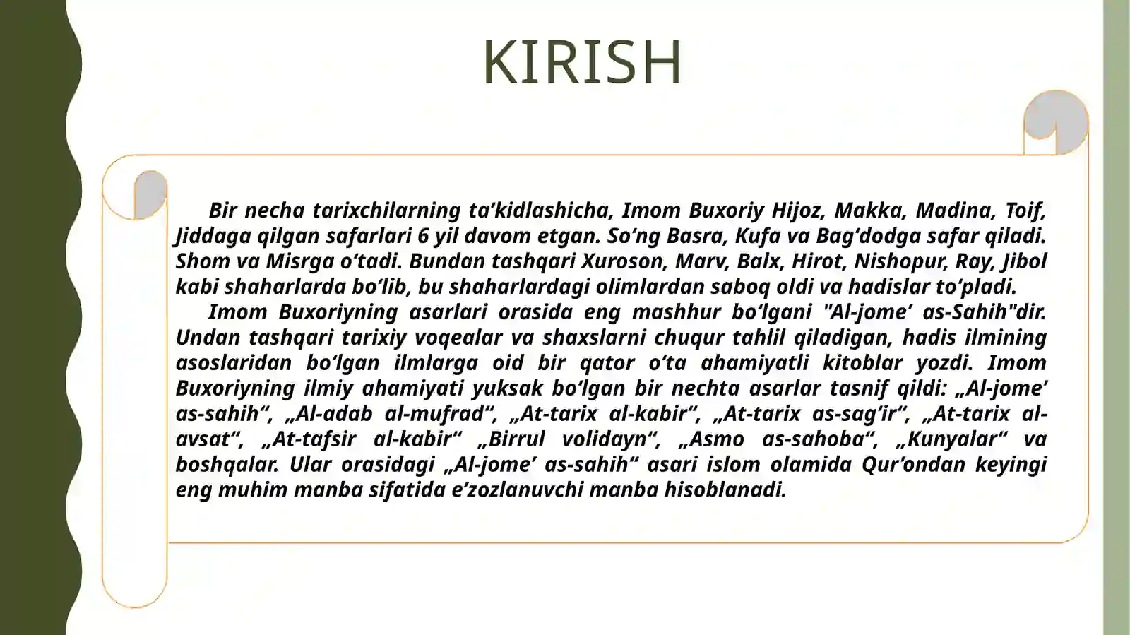 Imom al-Buxoriyning al-adab al-mufrad asari 3