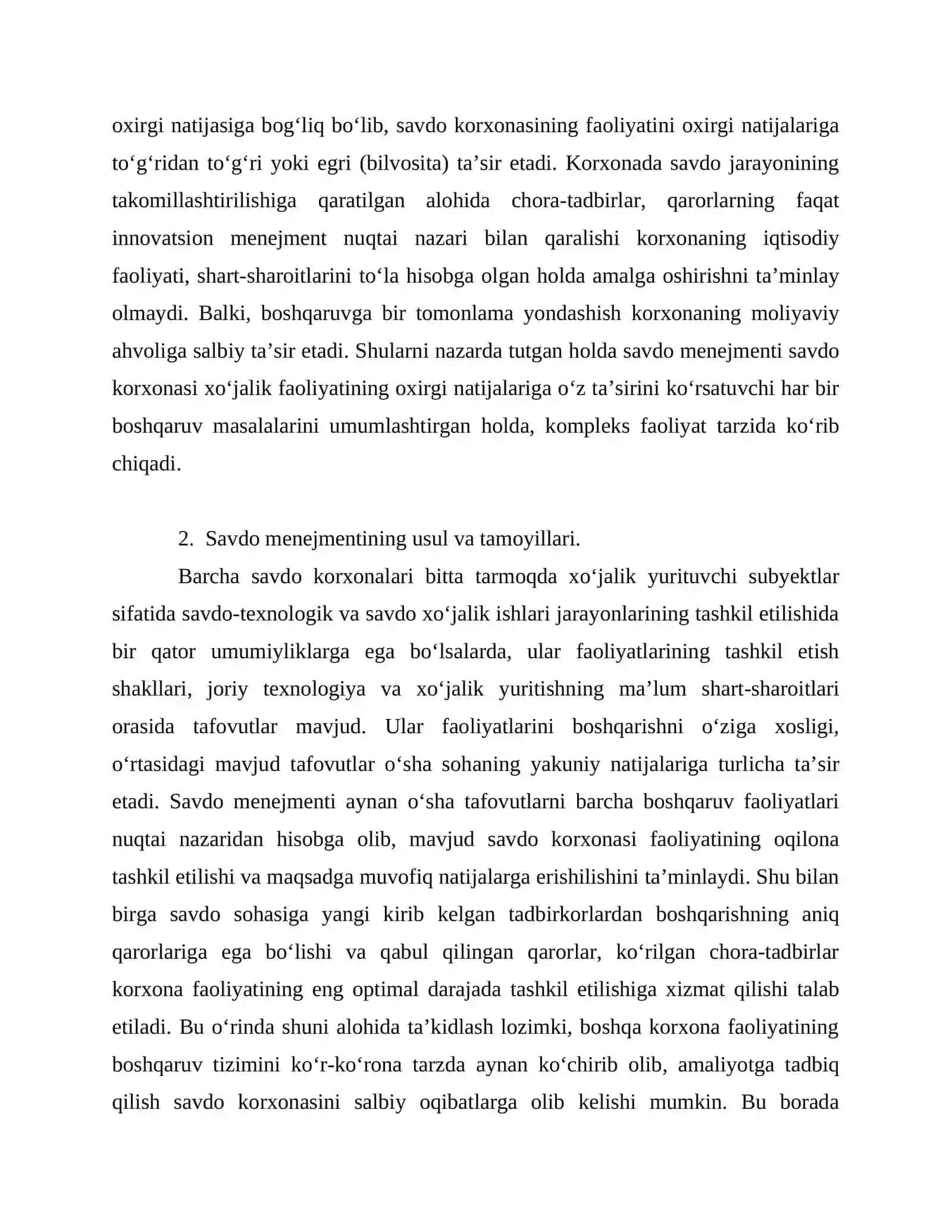 Savdo menejmentining mohiyati va vazifalari 3