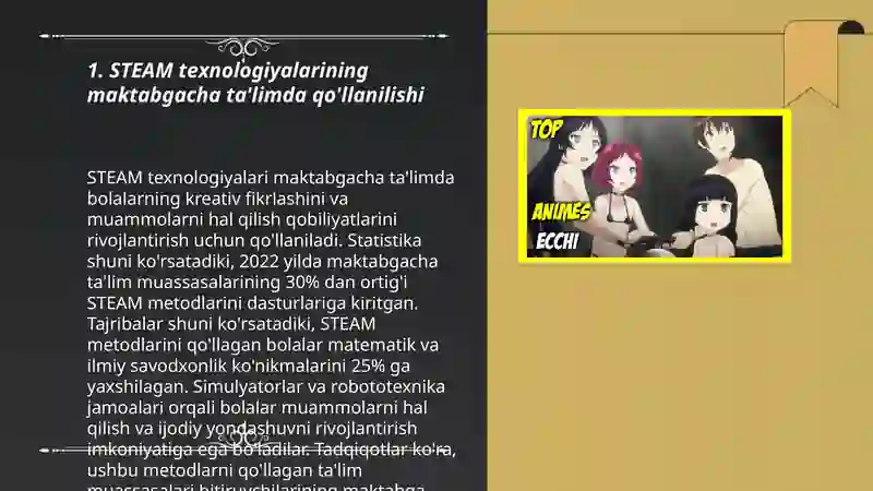 STEAM texnologiyalari fanining predmeti, obyekti, maqsadi va vazifalari 3