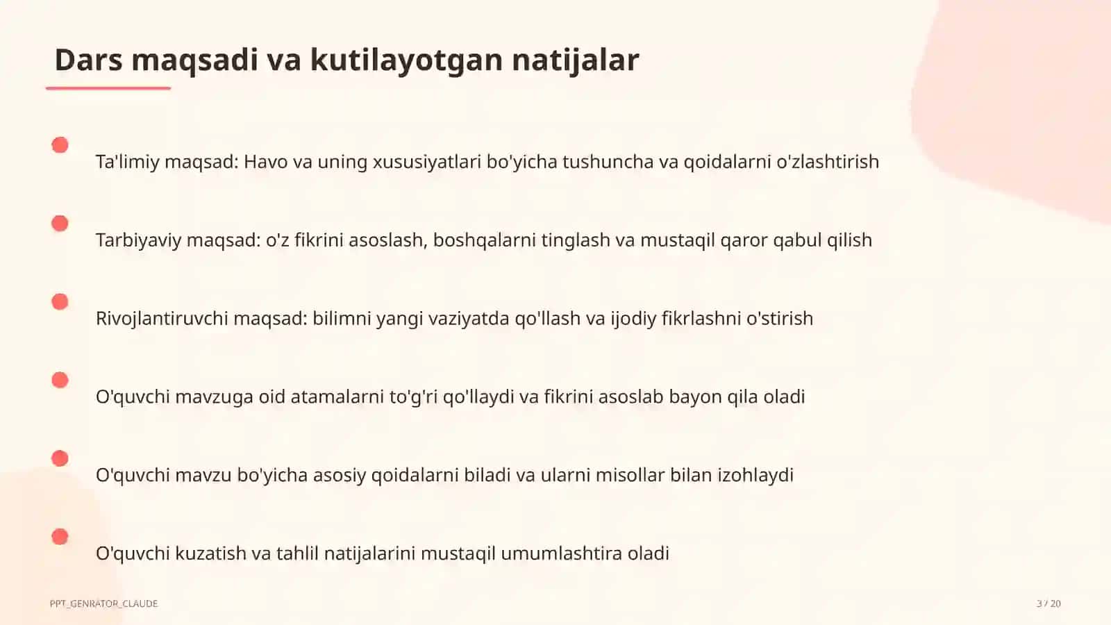 Havo va uning xususiyatlari (2-sinf) 2