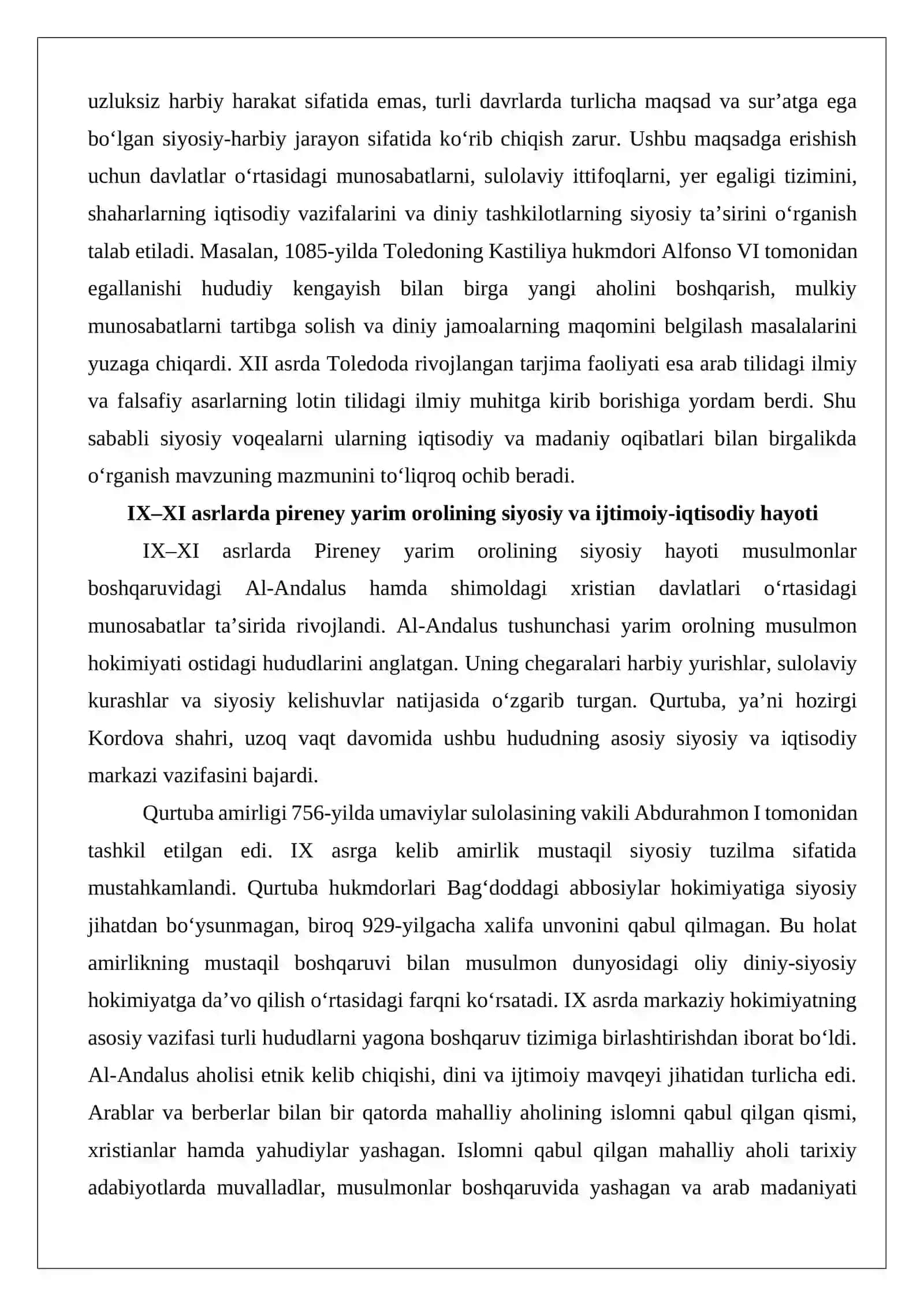 IX-XIII asrlarda Pireney yarim oroli tarixi 3