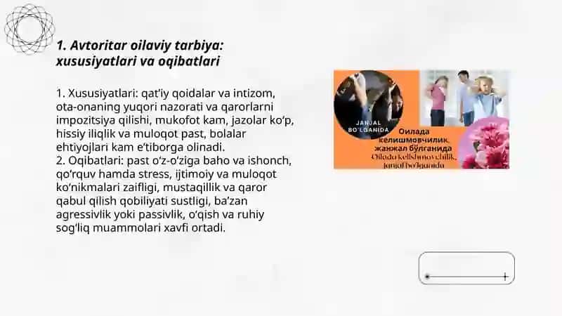 Avtoritar oilaviy tarbiya: xususiyatlari va oqibatlari 3