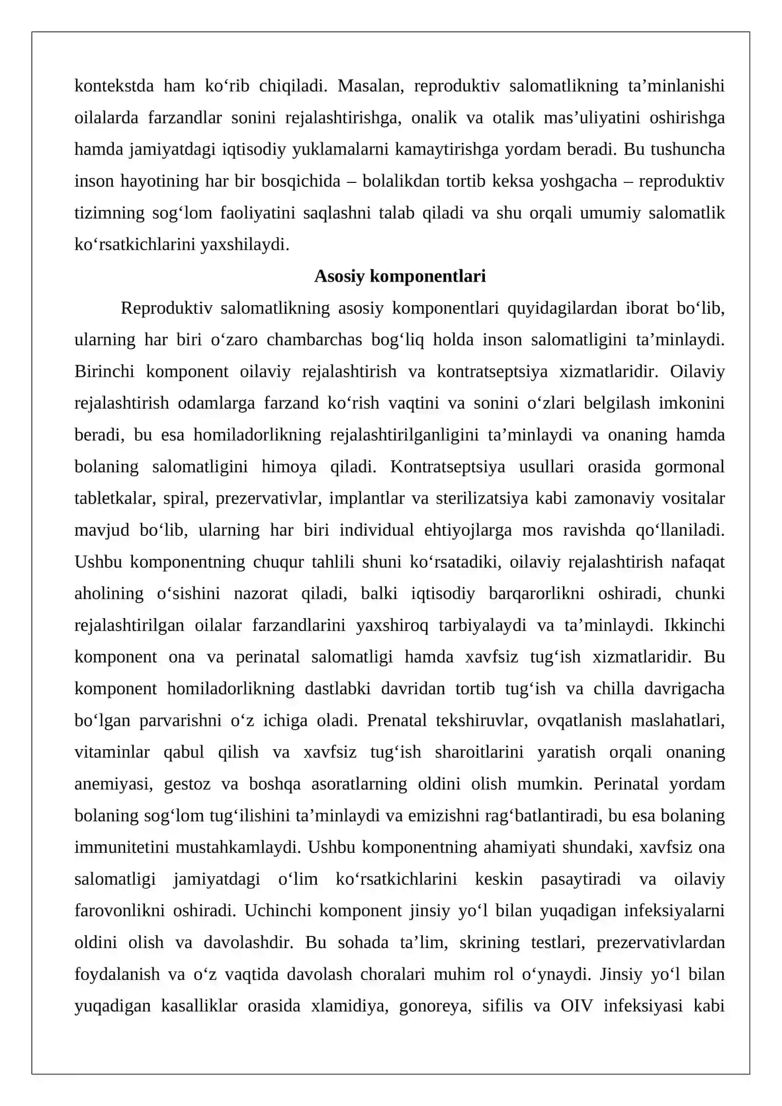 Aholi o‘rtasida reproduktiv salomatlik muhitini targ‘ib qilish. 3