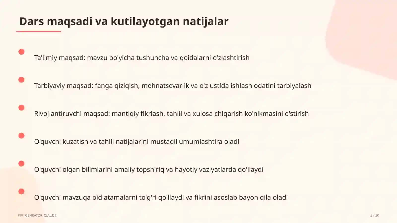 Uy vazifasini samarali tashkil etish 3