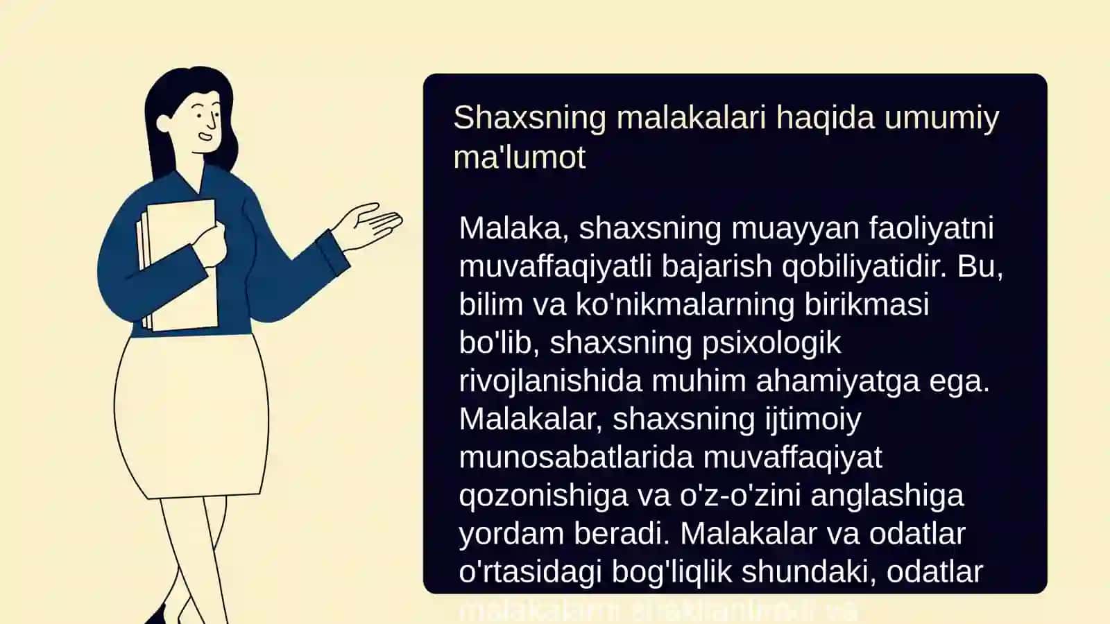 Umumiy psixologiyada Shaxsning malak va odatlari 3
