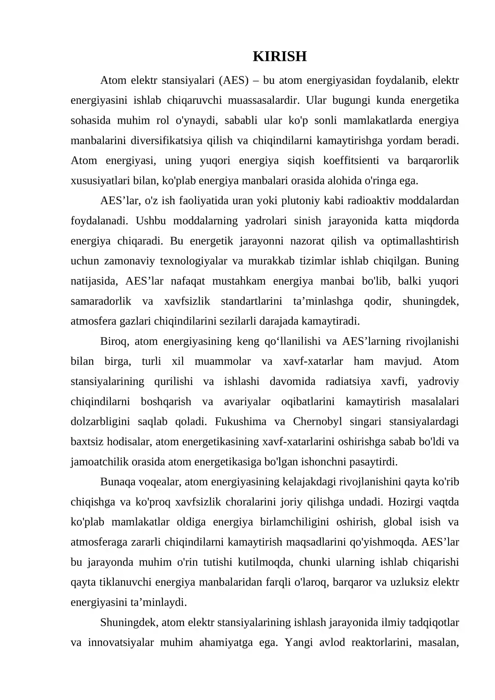 ATOM ELEKTR STANSIYALARI (AES) 3