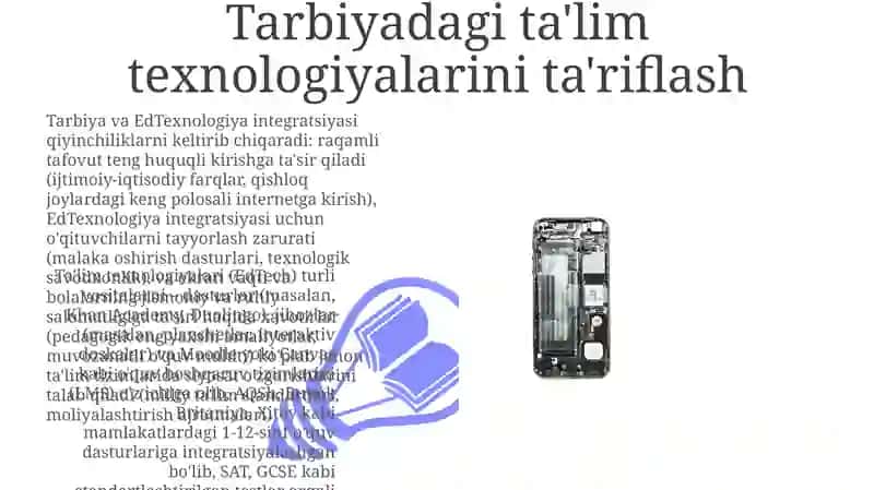 Ta'lim Ilovalarining O'rni 3
