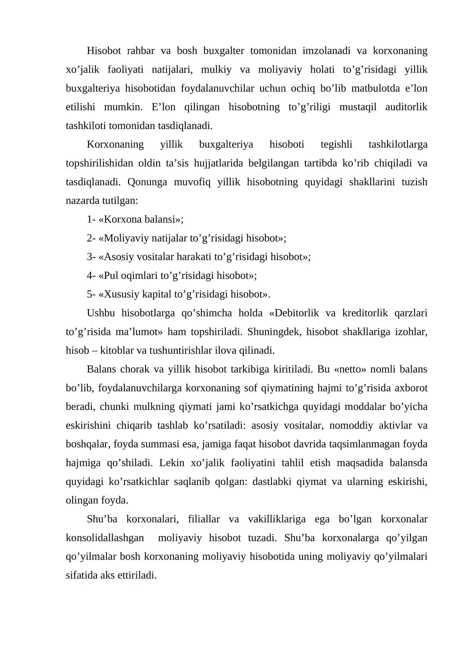 Moliyaviy natijalar to'g'risidagi hisobotni tuzish va tahlil qilish 3