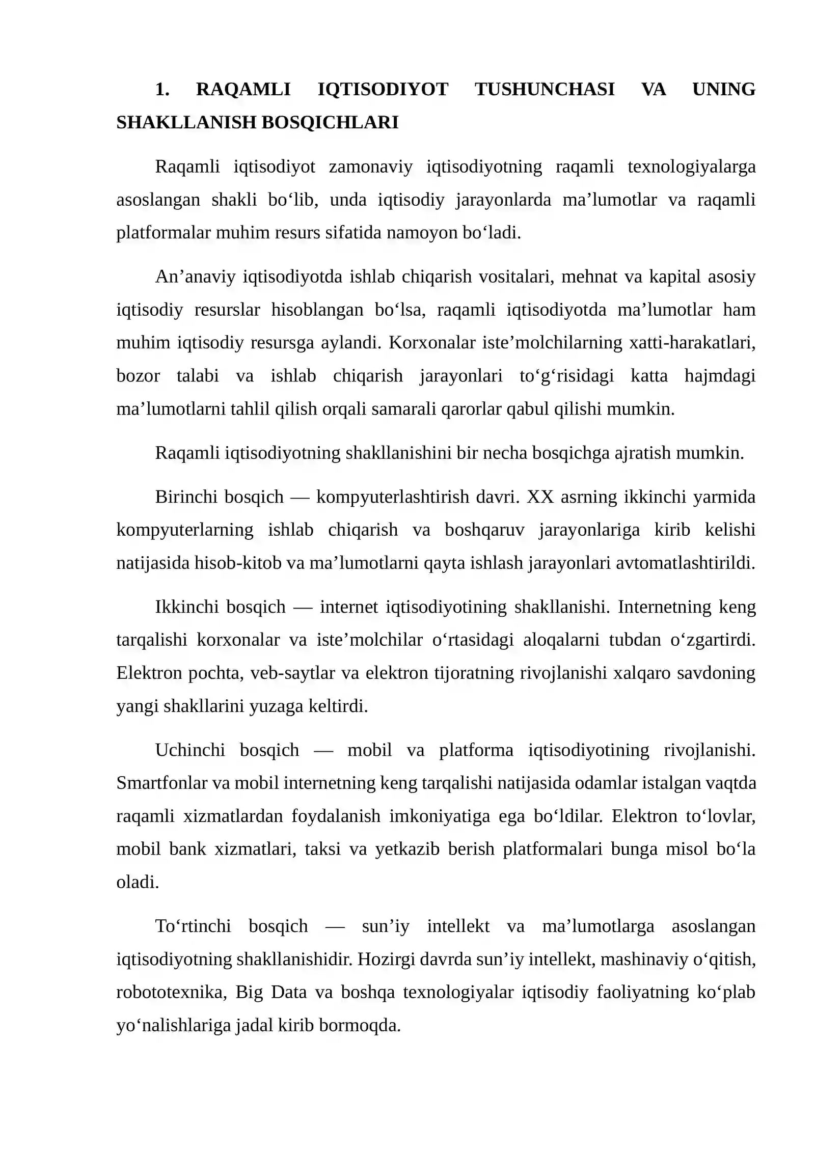 Jahon iqtisodiyotida raqamli iqtisodiyotning rivojlanish istiqbollarini o‘rganish 3