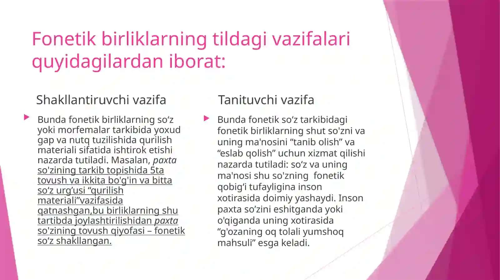 Fonetika va Fonologiyaning maqsad va vazifalari 3