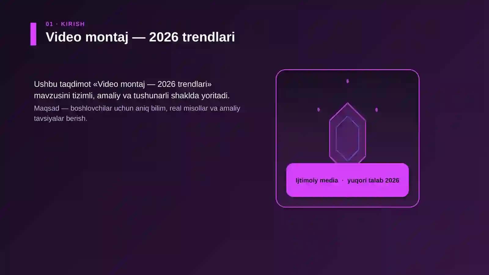Video montaj — 2026 trendlari 3