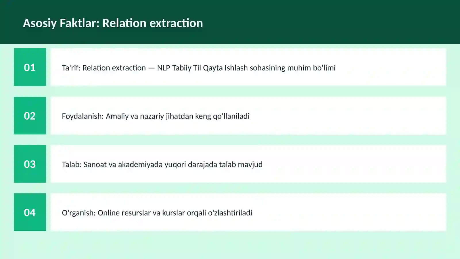 Relation extraction 3