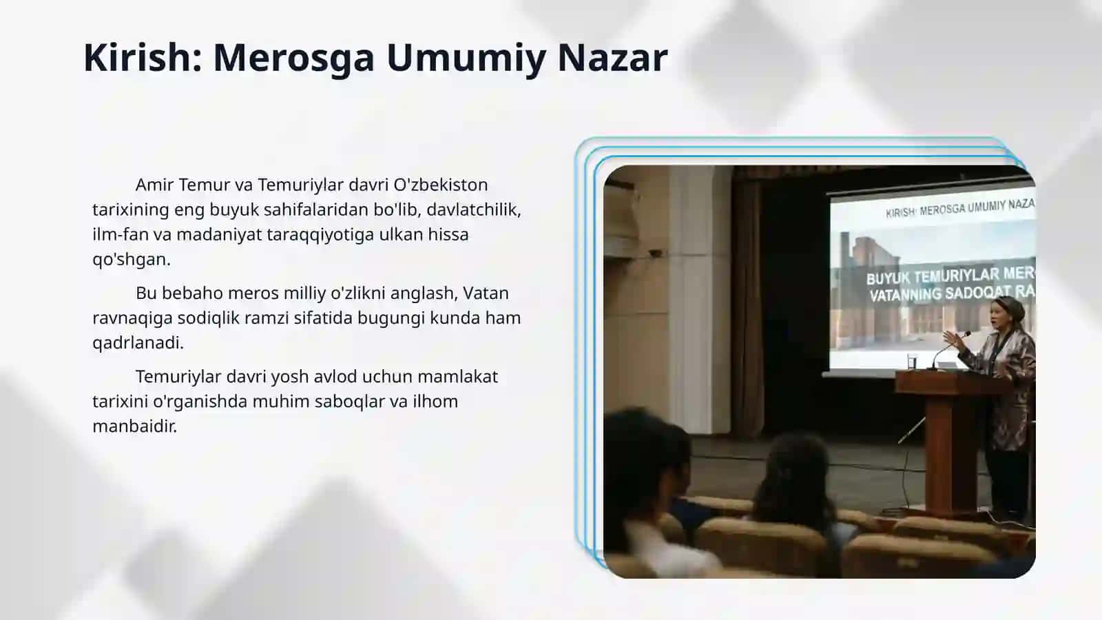 Buyuk Temuriylar merosi -Vatanning sadoqat ramzi 3