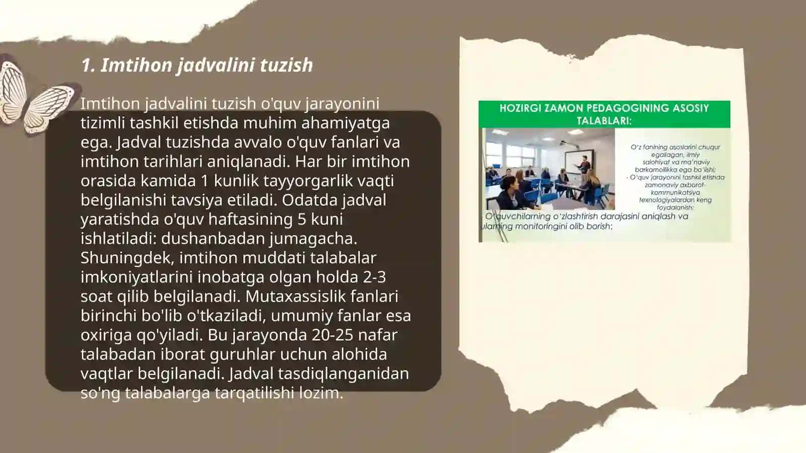 Imtihon jarayonini tashkil etish 3