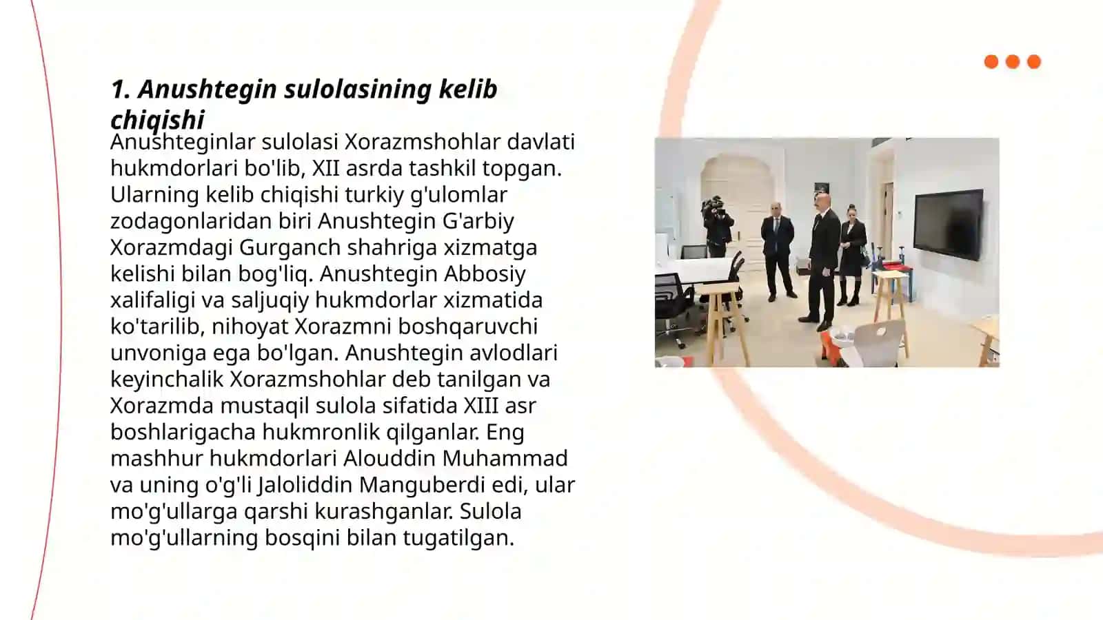 Anushtegin - xorazmshohlar davlat boshqaruvi 3