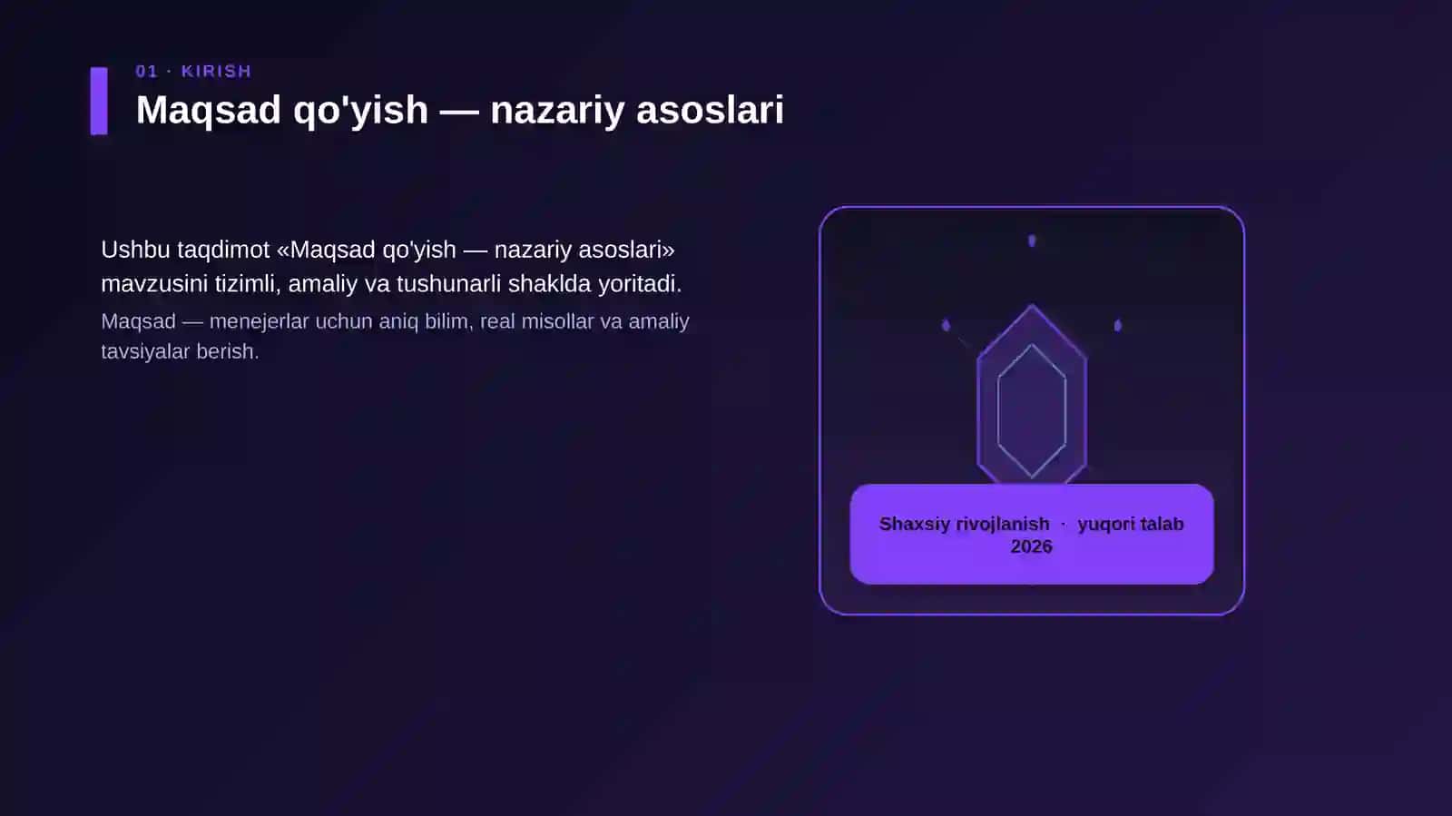 Maqsad qo'yish — nazariy asoslari 3