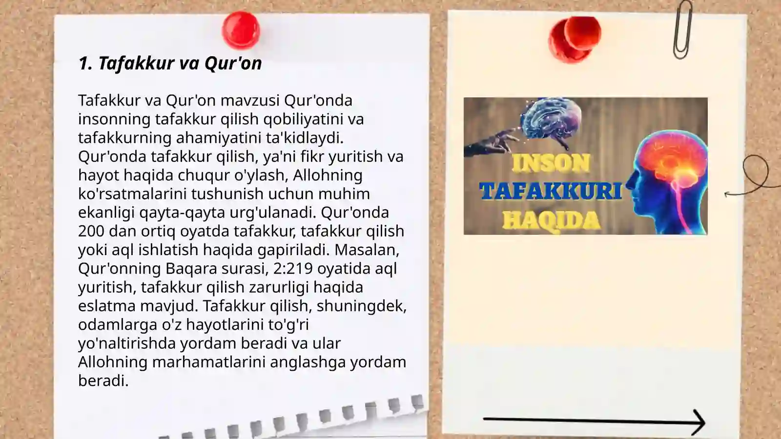 Tafakkur va Qur'on 3
