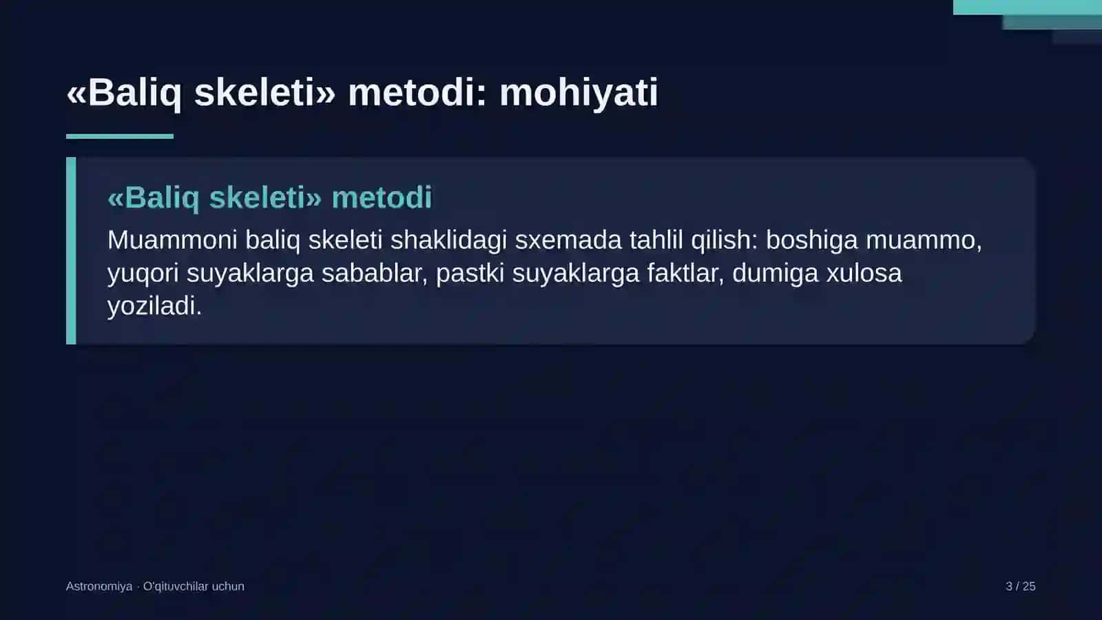 astronomiya darslarida baliq skeleti metodidan foydalanish 3702 3