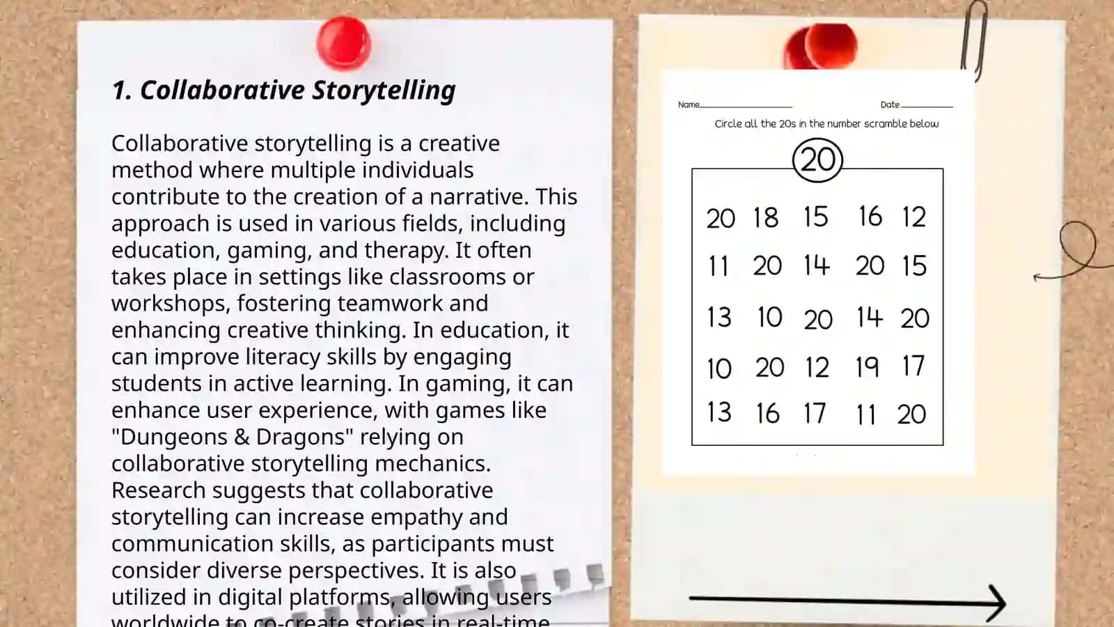 Cooperative writing activities 3
