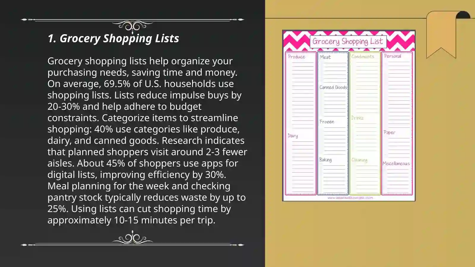 Shopping lists 3