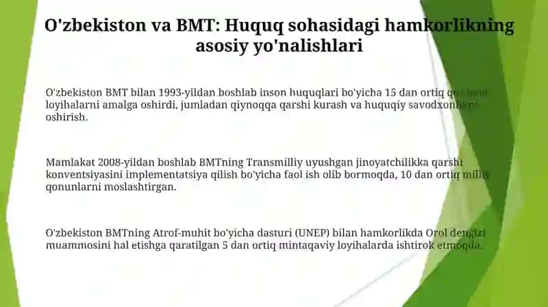 Huquq fanidan BMT bilan hamkorlik 3
