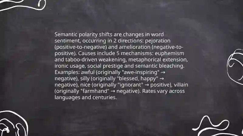 Semantic polarity shifts 3